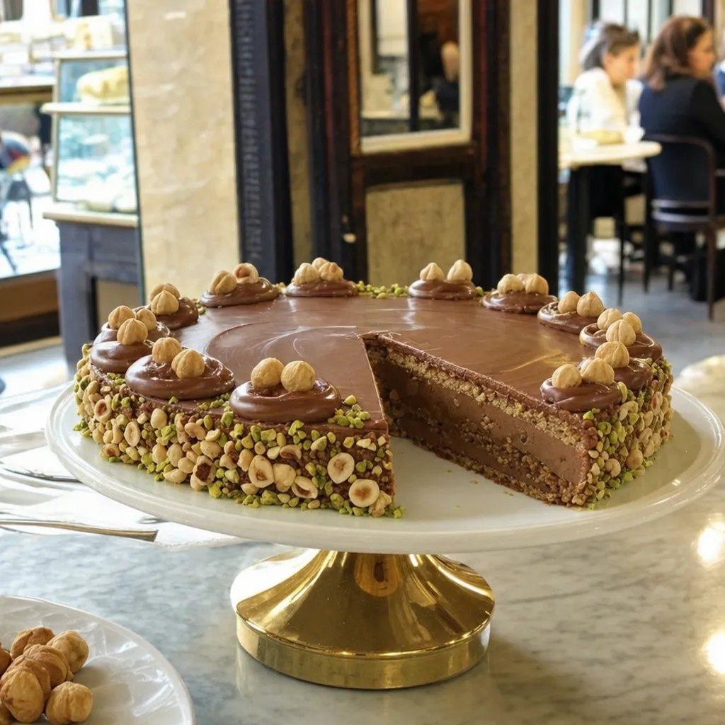 Torta gianduia e nocciole