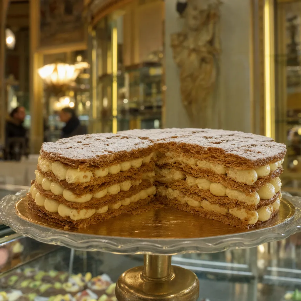 Torta millefoglie alla crema