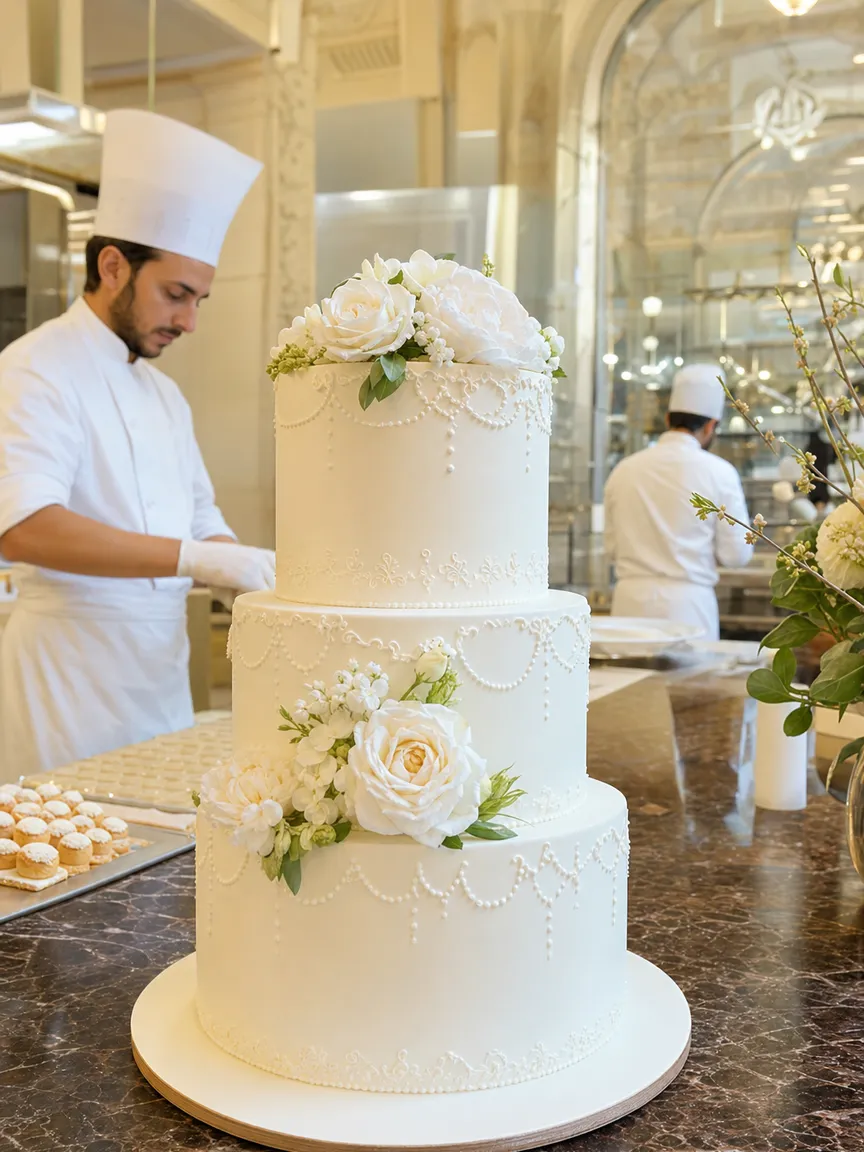 Torta torta nuziale a piani